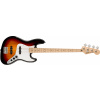 Fender Squier Affinity Series® Jazz Bass®, Maple Fingerboard, White Pickguard, 3-Color Sunburst