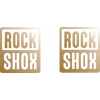 ROCK SHOX zlaté nálepky na tlmič, vidlicu, bicykel YESS