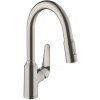 Hansgrohe Focus M42 kuchynská batéria stojánková ušľachtilá oceľ 71801800