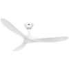 CasaFan ECO GENUINO 152 MW-MW stropný ventilátor, 16.6 W, (Ø x v) 1520 mm x 285 mm, biela (matná), 315228; 315228