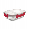 Orion Miska na zapekanie delená s plastovým vekom 18 x 13,5 x 6 cm
