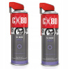 CX80 DUO SPRAY Silikón na tesnenia gumy, plastov, vaní 500ml x2