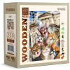 Drevené Puzzle WoodenCity 200 dielikov Mačiatka v Londýne