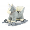 Milly Mally Hojdací koník s melódiou a kolieskami Polly Grey