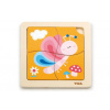 Viga Drevené puzzle 4 dieliky - motýľ