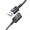 Hoco U107 USB (samica) / OTG na USB (samec) 5A, 1,2m, černý