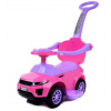 Detský taxík Funfit s rukoväťou na tlačenie a závesným držadlom - ružovo-fialová Funfit
