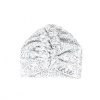ENIE BABY Čiapka detská turban Grey Leaves Uni 12-16m