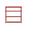 Trestles Policový regál 1800x1600x600 Farba: červená