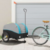 vidaXL Vozík za bicykel, čierno modrý 45 kg, železo 94156