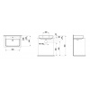 Laufen Pro S keramické umývadlo 65x46,5 cm,3 otvory pre batériu,s prepadom,Biela LCC Activ H816964A001081