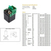 10552-01 DZE ŠTARTOVACIE RELÉ HONDA CB 500/600/650/750, CBR 500/650/900, NT, VFR 750/800, ST 1300, VT 750/1100/1300, G