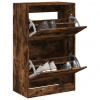 Botník kouřový dub 60 x 34 x 96,5 cm kompozitní dřevo Hnědá 839949