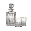 Bohemia Crystal ručne brúsený whisky set Daisy Line Gold (1 karafa + 2sklenice)