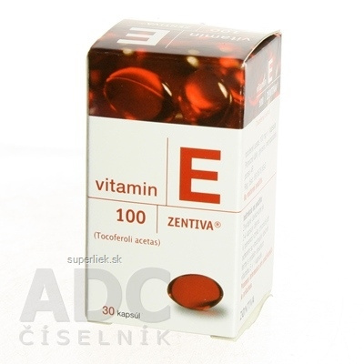 VITAMIN E 100-ZENTIVA cps mol 100 mg (fľ.skl.) 1x30 ks, 8584005701763