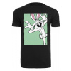 Looney Tunes Bugs Bunny Funny Face Tee - black XS