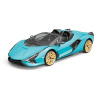 RE.EL Toys RC auto Lamborghini Sian modrá metalíza proporcionální RTR LED 2,4Ghz 1:12