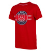 Fan-shop Dětské tričko PSG Stripe Logo červené velikost: 6 let