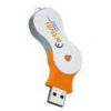 ARAGA otočný USB flash disk, šnúrka na krk, 4 GB, oranžová