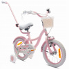 Detský bicykel SUN BABY Flower 14 palcov pre dievčatko Ružový