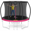 Trampolína so sieťou 4FIZJO 252 cm FT 8 (244-252 cm) (ZÁHRADNÁ DOMÁCA TRAMPOLÍNA PRE DETI VNÚTORNÁ BEZPEČNOSTNÁ SIEŤ 8FT)