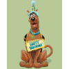 Maľovanie podľa čísel Narodeninový Scooby (Scooby Doo), 40x50 cm, vypnuté plátno na rám (6064101)