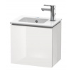 Duravit L-Cube - Umývadlová skrinka 40x42x29 cm, ľavá, 1 dvierka, lesklá biela LC6272L2222