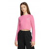 Detské tričko s dlhým rukávom adidas Originals ružová farba, JW2598 134