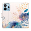 Flip pouzdro iSaprio na mobil Xiaomi Redmi Note 14 4G - Ornamental Flowers 03 s kapsičkami na karty (Knížkové flipové pouzdro iSaprio pro mobil Xiaomi Redmi Note 14 4G - Ornamental Flowers 03 - elegan