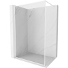 Mexen Kioto-F sprchová stena Walk-in s rámom 135 x 202 cm, transparentná 8 mm, biela - 800-135-104-20-00