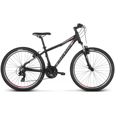 KROSS Horský Bicykel Lea 1.0 Čierno-sivo-malinový, matný 26" 13" XXS 2022