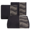 EUROFIRANY BAVLNENÝ UTERÁK LIMITED COLLECTION VICTORIA12 SADA 6KS 50X90 CM ČIERNA