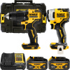 DEWALT 18V XR Aku sada vŕtačky DCD709 a rázového uťahováku DCF809 1/4