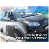 Deflektory na okná pre Citroen C3 Picasso, 2ks