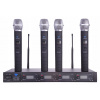 MIKROFÓN AZUSA PLL-400 UHF 4 KANÁLOVÝ (4 ručné mikrofóny) MIK0116-4
