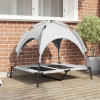 VidaXL pelech pre psa strieborné 77 cm x 92 cm