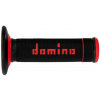 Gripy na motorku Domino gripy A190 offroad dĺžka 123 + 120 mm, čierno-červené (M018-125)