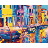 Maľovanie podľa čísel Benátky v impresionizme, 80x100 cm, vypnuté plátno na rám (6044343)