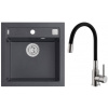 Set Alveus (drez Formic 20 Black 91 + batéria Mintas Čierna/Kefovaná oceľ) SETA25191