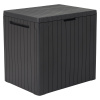 Keter Záhradný box úložný City, plast, antracit, 57,8 × 44 × 55 cm