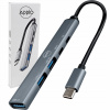 HUB USB-C Rozbočovač Rozdeľovač portov Adaptér SLIM 3x USB 2x USB-C PD
