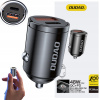Mini auto nabíjačka Dudao R3MAX 48W QC PD - čierna