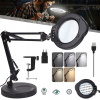 LED Lampa s Lupou 10X SZKŁO POWIĘKSZAJĄCE Stolná Lampa s Lupou a LED Svetlom so Stojanom