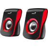 GENIUS repro SP-Q180, 2.0, 6W, USB napájení, 3,5mm jack, černo-červené 31730026401