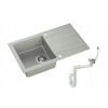 Kuchynská batéria - Moderno Porto Grey Granite Sink 78x47 (Kuchynská batéria - Moderno Porto Grey Granite Sink 78x47)