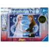 Ravensburger Kinderpuzzle - 12952 Bezaubernde Schwestern - Disney Frozen Puzzle für Kinder ab 8 Jahren, mit 200 Teilen im XXL-Format, Leuchtet im Dunk