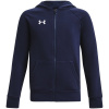 Under Armour Rival Fleece Full-Zip Hoodie Juniors Midnight Navy 5-6 rokov