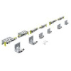 TopLine XL, sada vozíkov a vodiacich dielov, 100kg 3 dvere