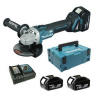 Makita DGA504RTJ Brúska uhlová AKU Lion 18V 125mm 2x5.0Ah BL