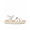 Geox detské sandále z prírodnej kože biele, veľkosť 32